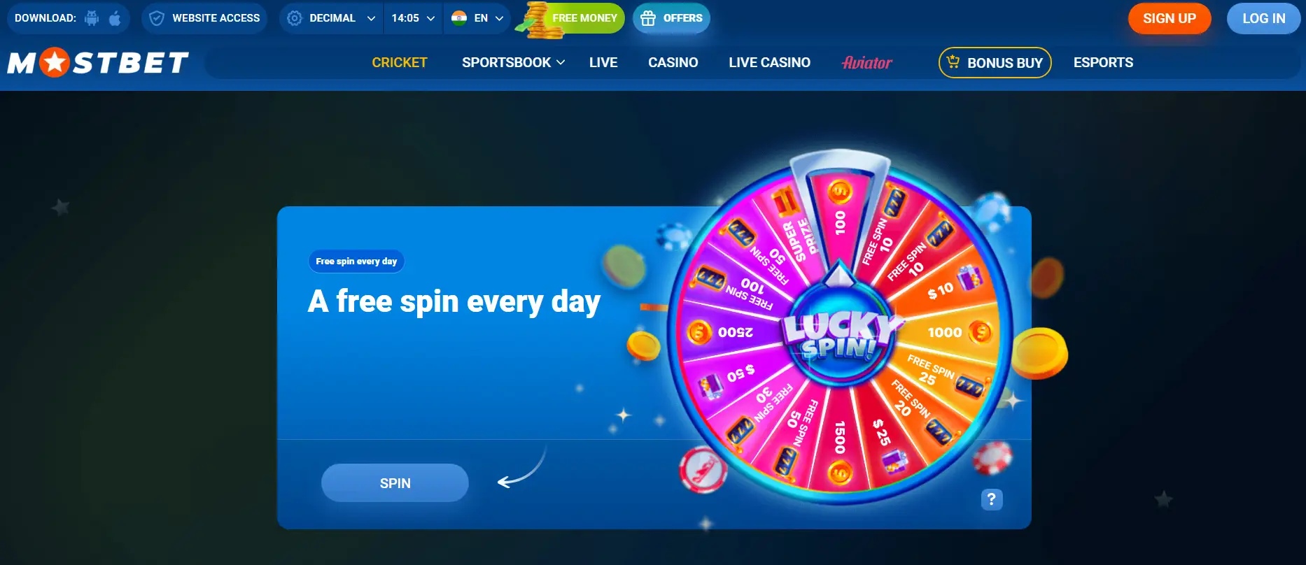 Free Money Mostbet