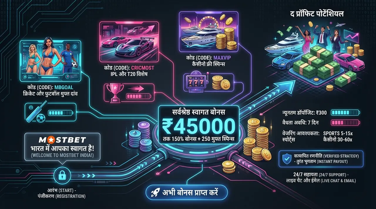 Mostbet साइन अप पर बोनस
